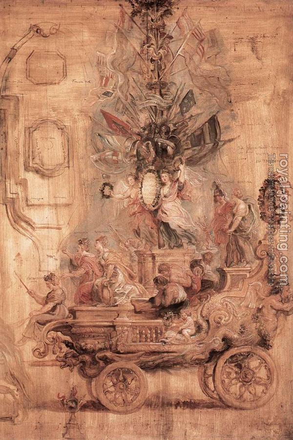 Peter Paul Rubens : The Triumphal Car of Kallo,sketch